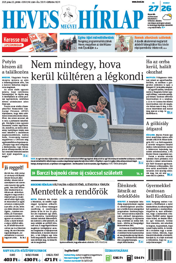 Lapszám: 2025.06.20. + MELLÉKLET