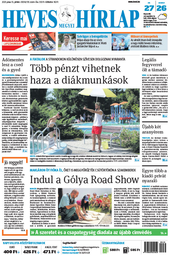 Lapszám: 2025.06.13. + MELLÉKLET