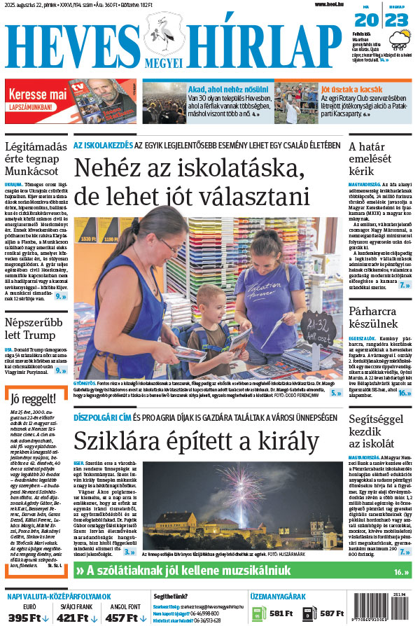 Lapszám: 2025.08.22. + MELLÉKLET