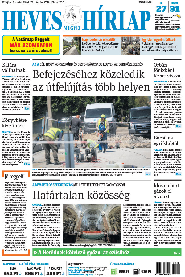 Lapszám: 2026. 06. 06.