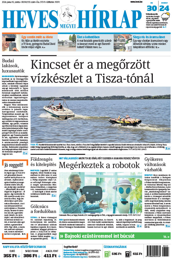 Lapszám: 2026. 06. 10.