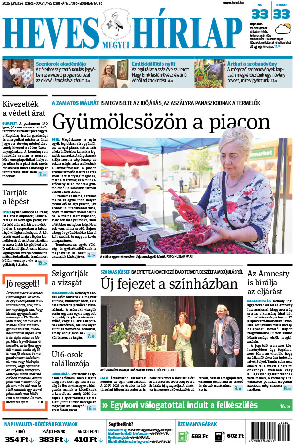 Lapszám: 2026. 06. 24.